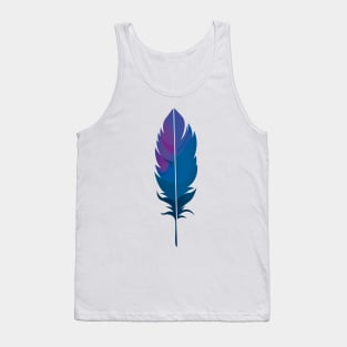 Colorful nature feather Tank Top